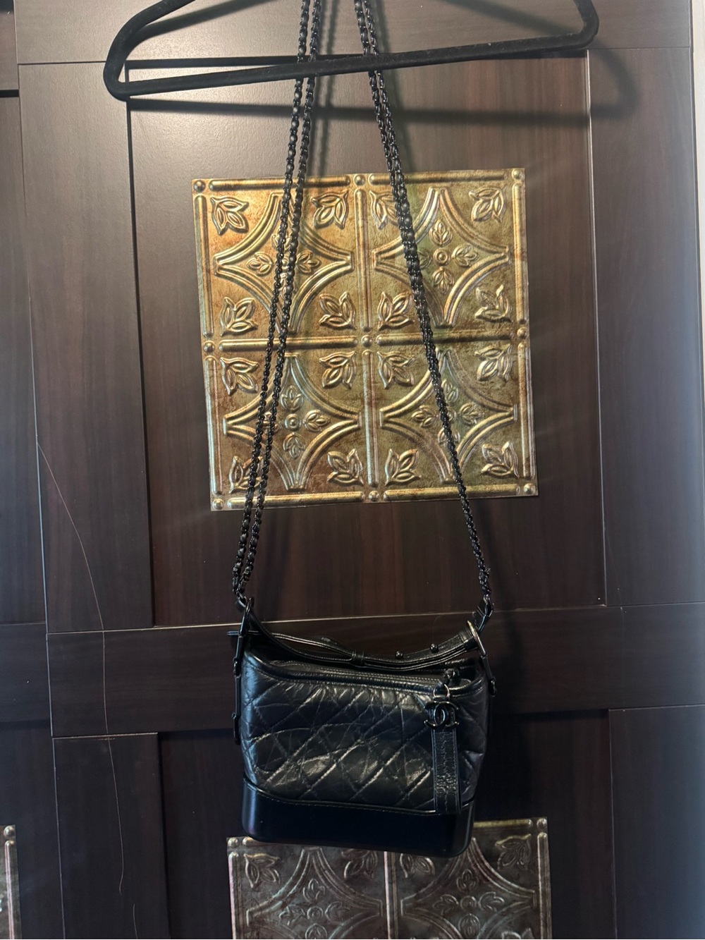 CHANEL Ages Calfskin Small Gabrielle Hobo in So Black - Picture 9 of 13